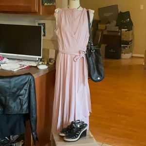 Calvin Klein Dusty Mauve V-Neck Jumpsuit in Size 10, NWT